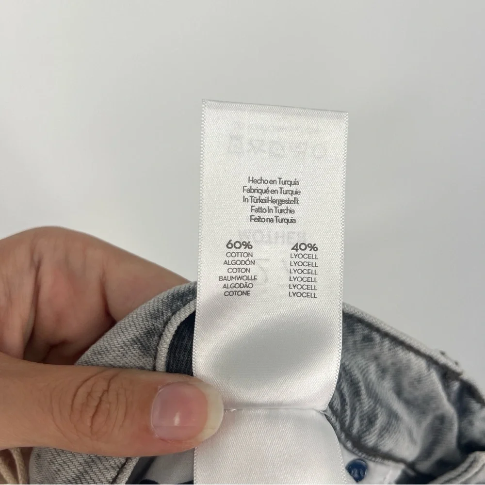 Snacks by Mother The Side Dish Cargo Skimp Gray Jeans in Salt and Pepper 27 NWT - Picture 9 of 11